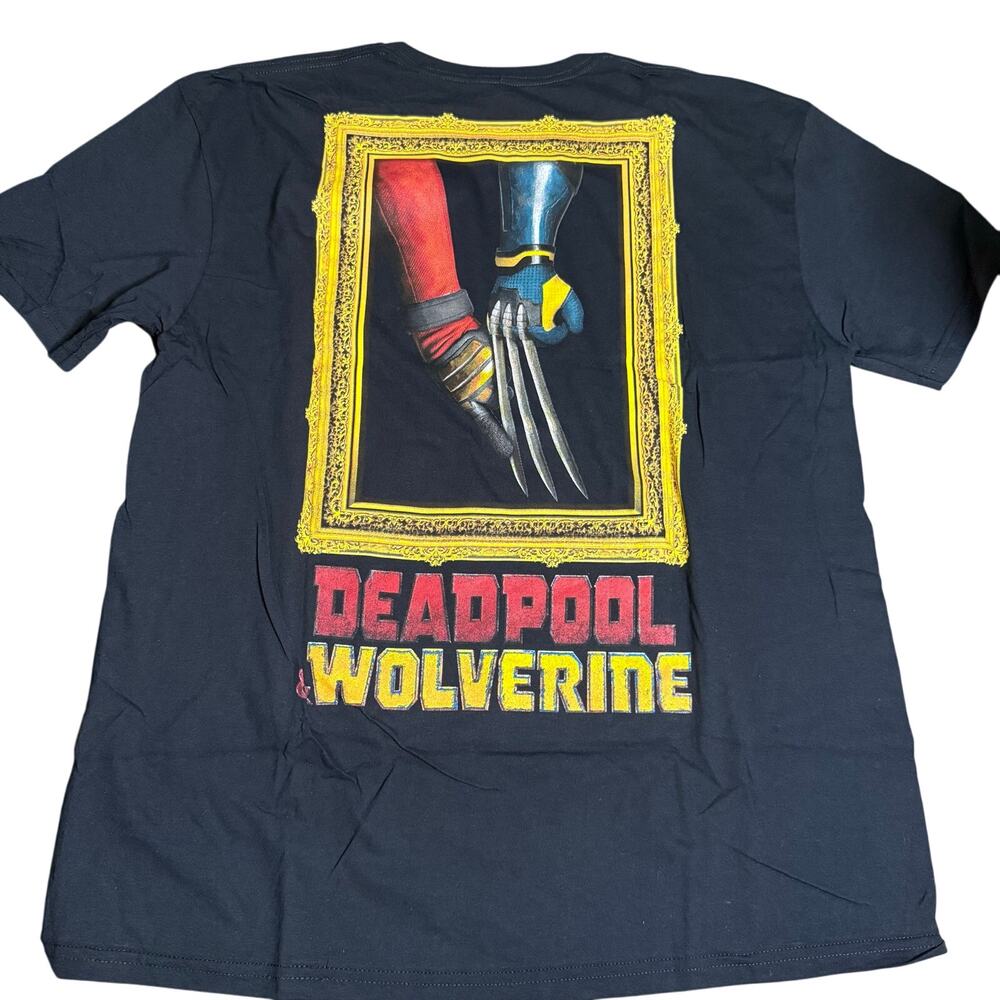 Deadpool & Wolverine Marvel "Best Friends" Graphic Tee, Size Medium, NWT